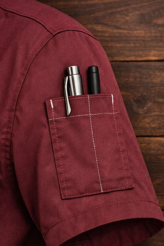 Poche à stylo sur la manche