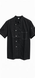 Veste de Cuisine Professionnelle Denim Noir - Mesh Respirant (Unitaire)