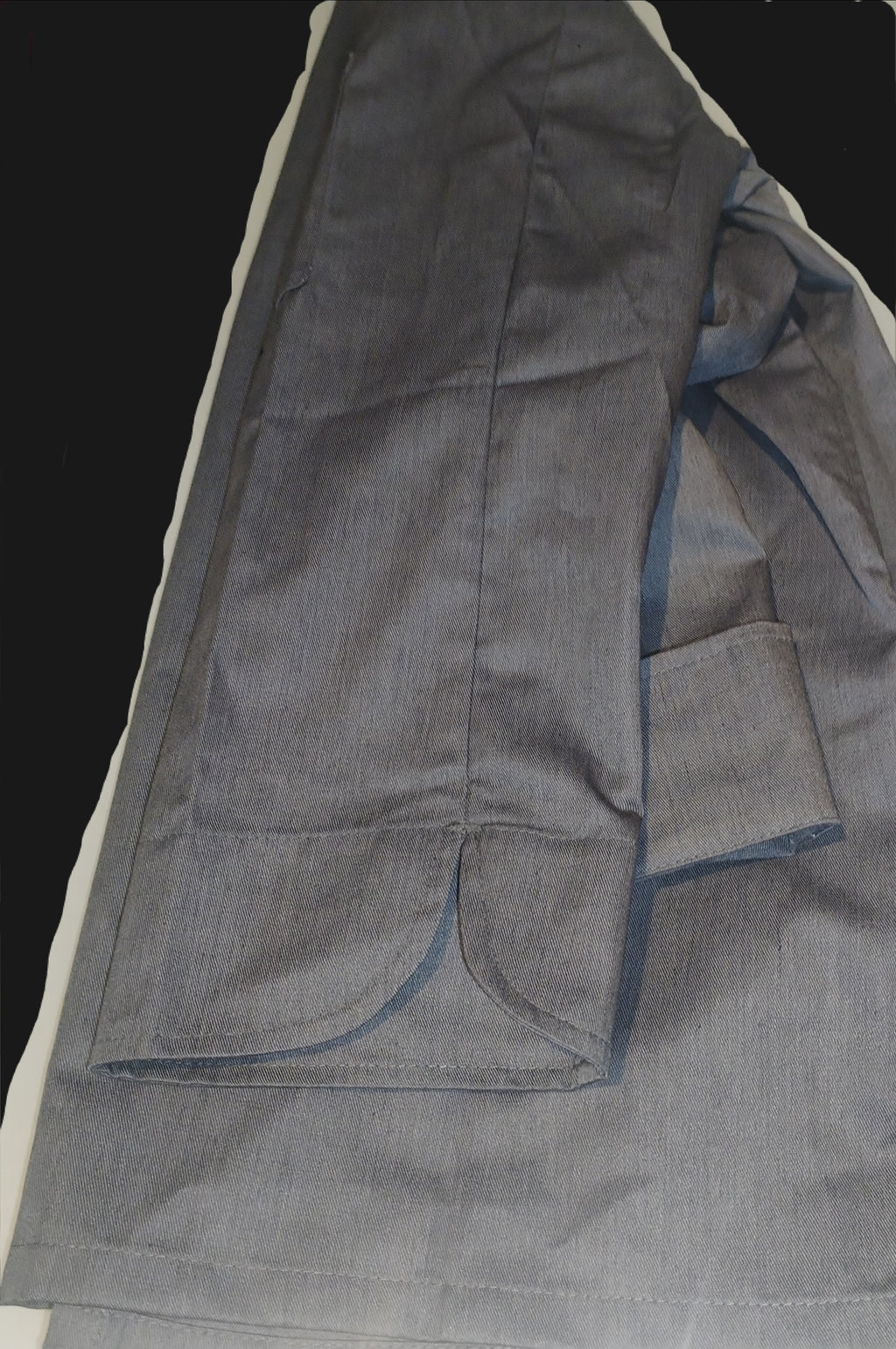Lot de 2 Vestes de Cuisine Professionnelles Denim Gris Anthracite
