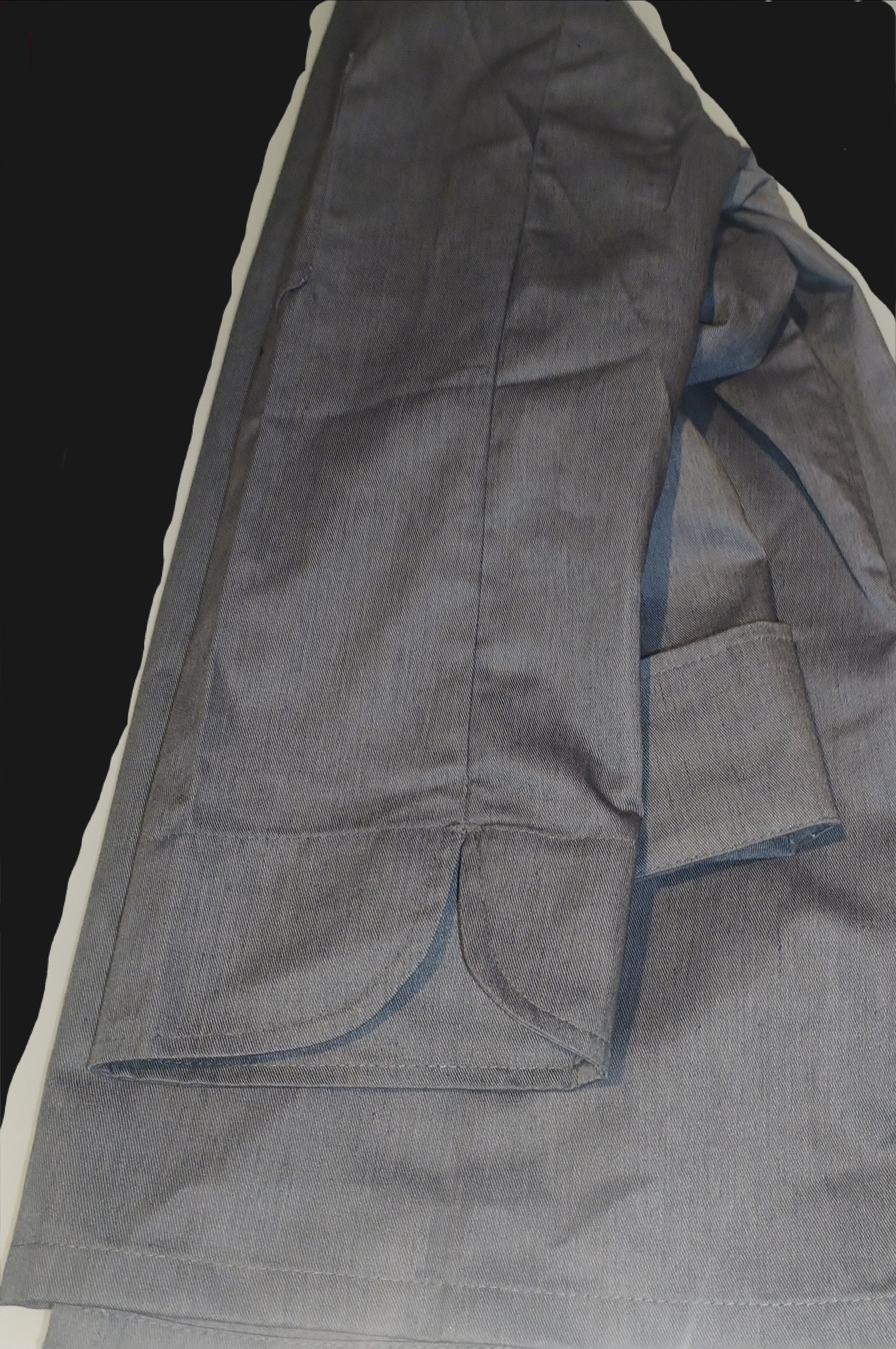 Lot de 2 Vestes de Cuisine Professionnelles Denim Gris Anthracite