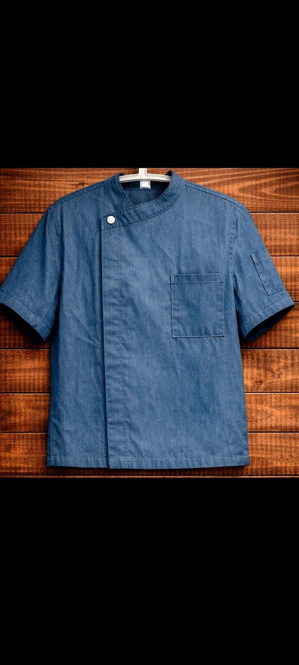 Veste Chef Denim Mesh Dos Aéré – Style Pro Unisexe - veste de cuisine