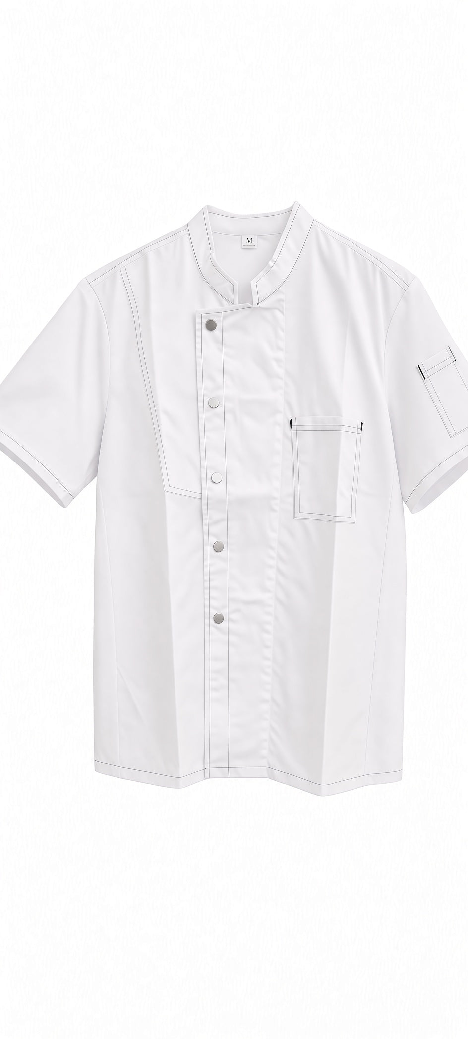 Veste Cuisine Denim Blanc Mesh Respirant – Chef Pro