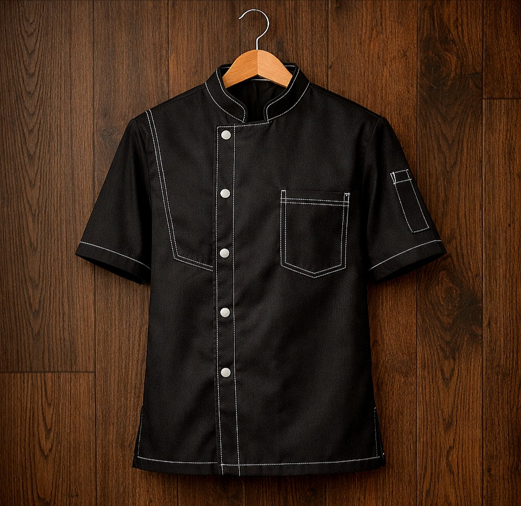 Ensemble Veste de Cuisine Professionnelle + Tablier - Tailles S à XL
